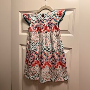 Tea Collection Colorful Kids Dress with Geometric Patterns